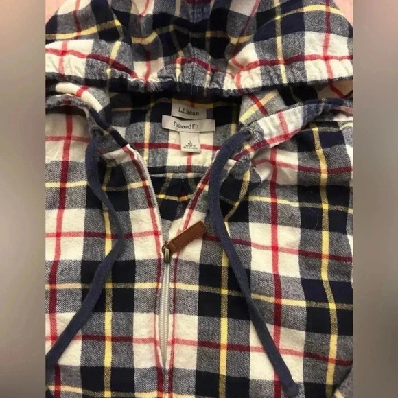 Women's LL Bean Relaxed Fit Flannel Jacket Size Small - Picture 2 of 2